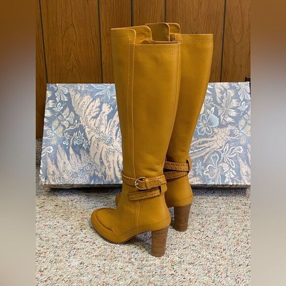 ULLA JOHNSON Adler Leather Buckle Knee High Boots size 37 - Picture 8 of 15